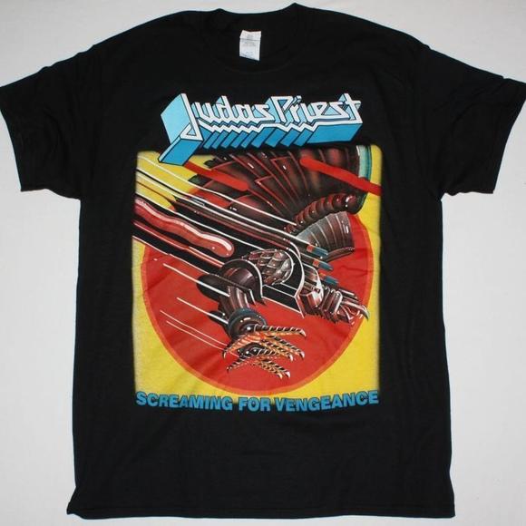 JudPriest Screaming For Vengeance82 New Black T-Shirt - Picture 1 of 4